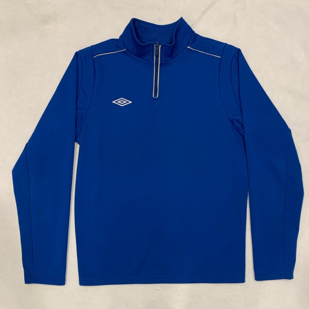 Blue Umbro quarter zip up small
